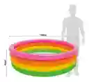 Piscina Inflable Intex De 168x46 Cm Flotador De 4 Aros Multicolor Flotadores