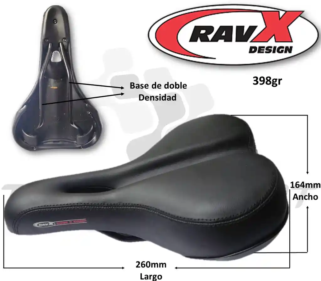 Sillin Ravx Ergonómico Bicicleta Galápago Mtb O Ruta