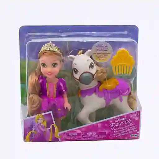 Disney Muneca Princesa Rapunzel Con Pony