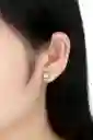Aretes Elegantes Para Mujer Perlas Agua Dulce En Plata 925