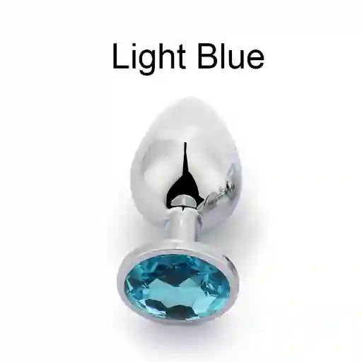 Plug Anal Metálico Talla S Light Blue
