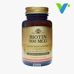 Biotin 900 Mcg 100 Cápsulas Biotina Solgar