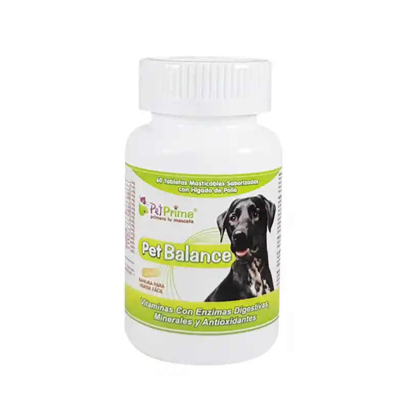  Pet Balance Pet-Prime 60 Tabletas Masticables 