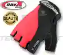 Guante Gel Bicicleta Ciclismo Ravx Nova Moto Gym Gimnasio Color Rojo Talla S