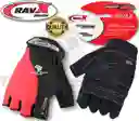 Guante Gel Bicicleta Ciclismo Ravx Nova Moto Gym Gimnasio Color Rojo Talla L