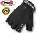 Guante Gel Bicicleta Ciclismo Ravx Nova Moto Gym Gimnasio Color Negro Talla S