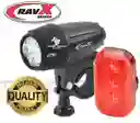 Combo Luz Seguridad Bicicleta Ravx Nite Duo Trasera Delantera