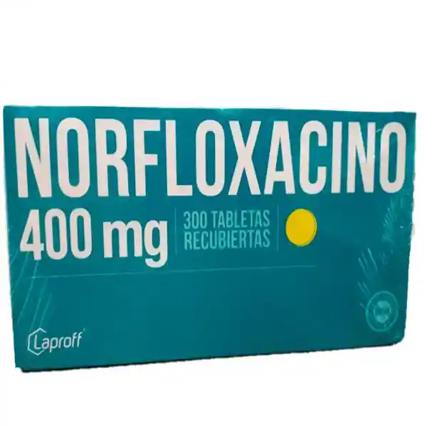 Norfloxacino 400mg Blister X10 Tabletas Recubiertas Laproff