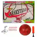 Aro Baloncesto Tablero Basketball + Malla + Balón + Inflador