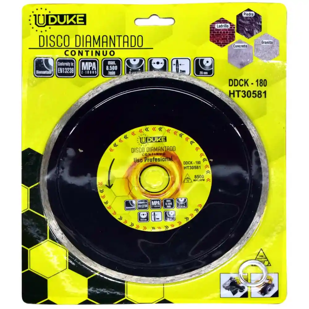 Uduke Disco Diamantado Continuo Profesional 7 (Ht30581)