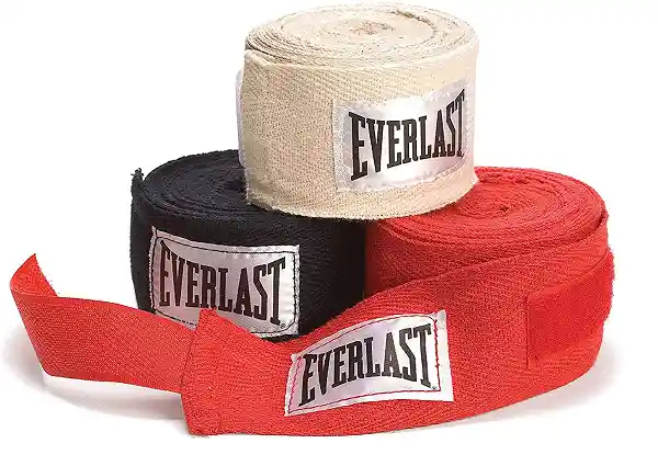 Vendas Everlast Set 3 Pares Blanca,negra,roja, Boxeo Mma 120 Pulgadas