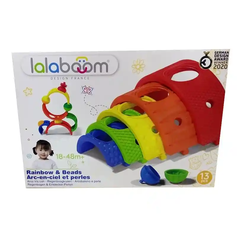 Pcs Set Arcos Arco Iris Y Perlas Educativas 13 Lalaboom