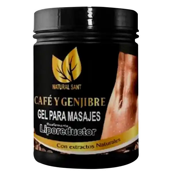 NATURAL SANT Gel Para Masajes Liporeductor Cafe Y Jengibre 500G