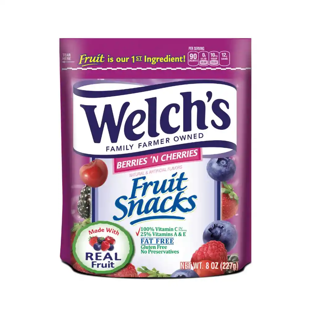 Gomitas Saludables Welch's Frutos Rojos 8oz 227g Fruta Real