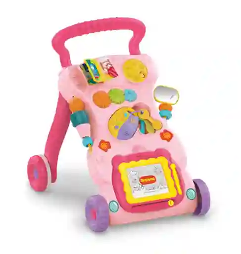 Caminador Para Bebe Tipo Andadera Musical Didáctica-rosado