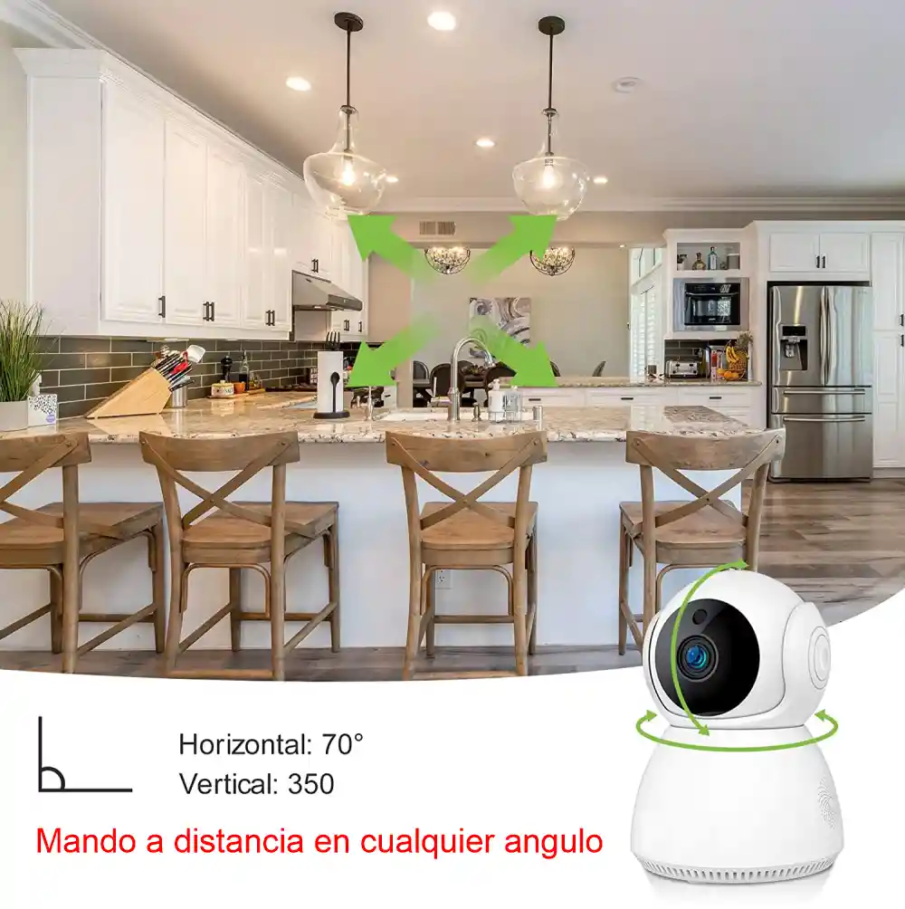 Cámara De Seguridad Wifi Inteligente Robotica 1080p Hd Q9