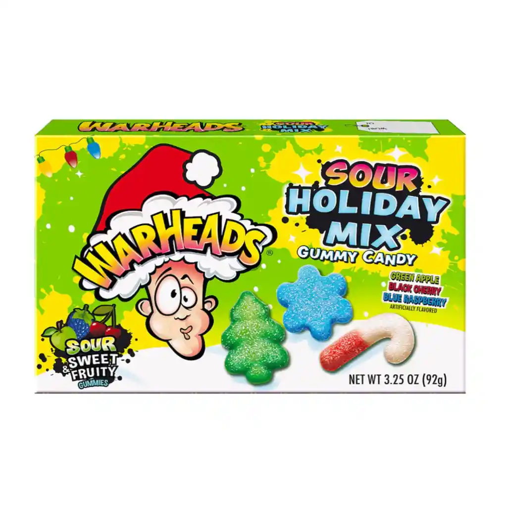 Warheads Dulce Acido Edición Navidad Importado 92g