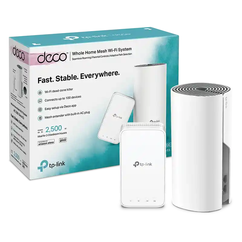 Sistema Wi-fi En Malla Ac1200 Tp-link Deco E3 Paquete X2