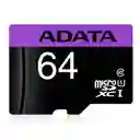 Adata Memoria Micro Sd 64Gb Premier Microsdhc/Sdxc Uhs-I Class 10