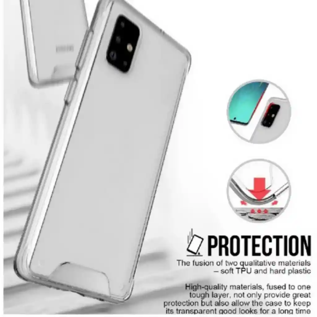 Samsung Funda Protector Case Clean Compatible A71