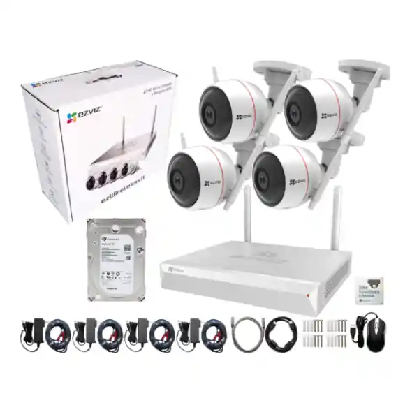 Kit Cctv Inalambrico Ezviz Con Nvr