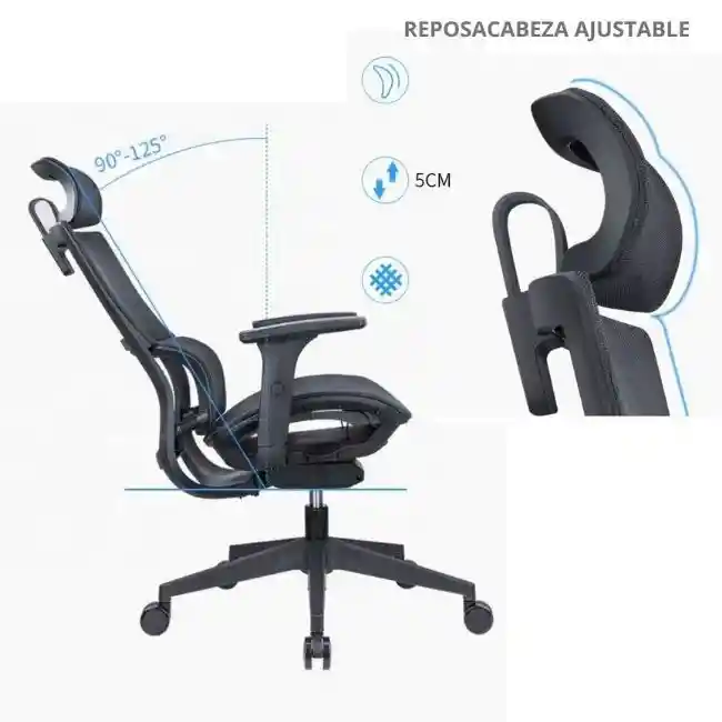 Silla De Oficina Exclusiv Negro