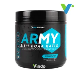 Army Bcaa En Polvo Con Glutamina Sin Azúcar 510gr Citrus Punch Proscience