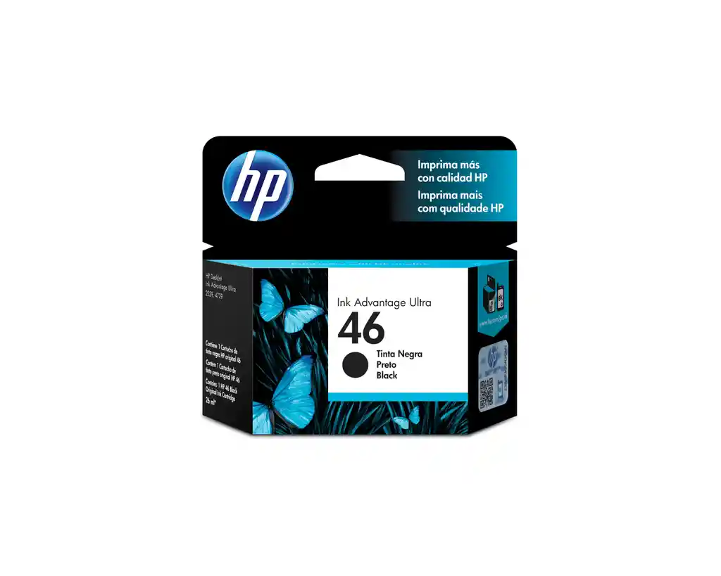 Cartucho De Tinta Hp 46 Negro Original Cz637a