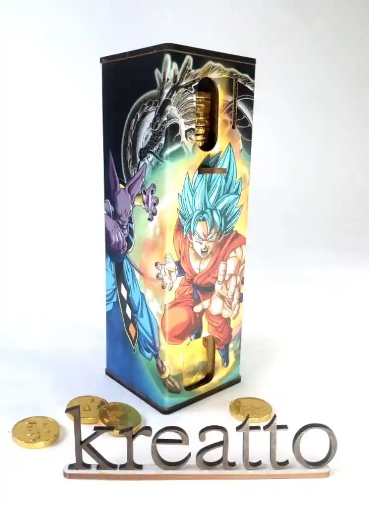 Alcancía Goku Dispensadoras De Monedas De Chocolate