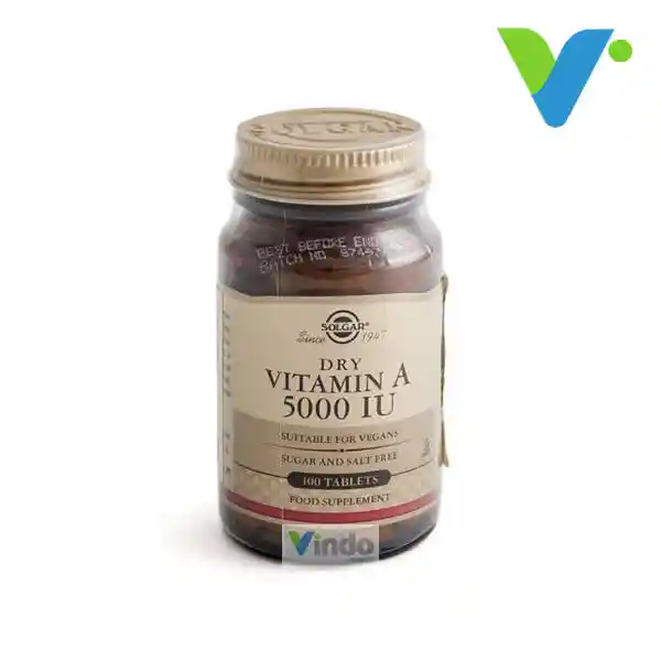 Dry Vitamin A 5000 Iu 100 Tabletas Solgar Vitamina A