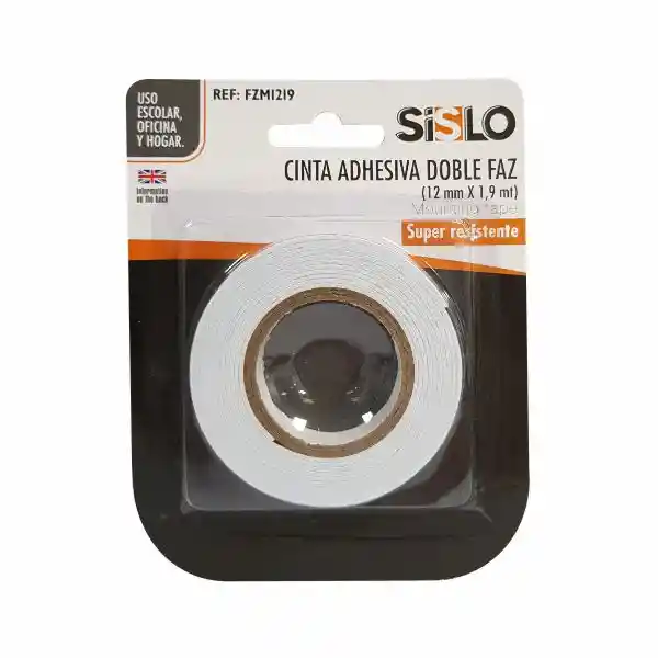 Cinta Adhesiva Doble Faz (espuma) - 18 Mm - 2 M