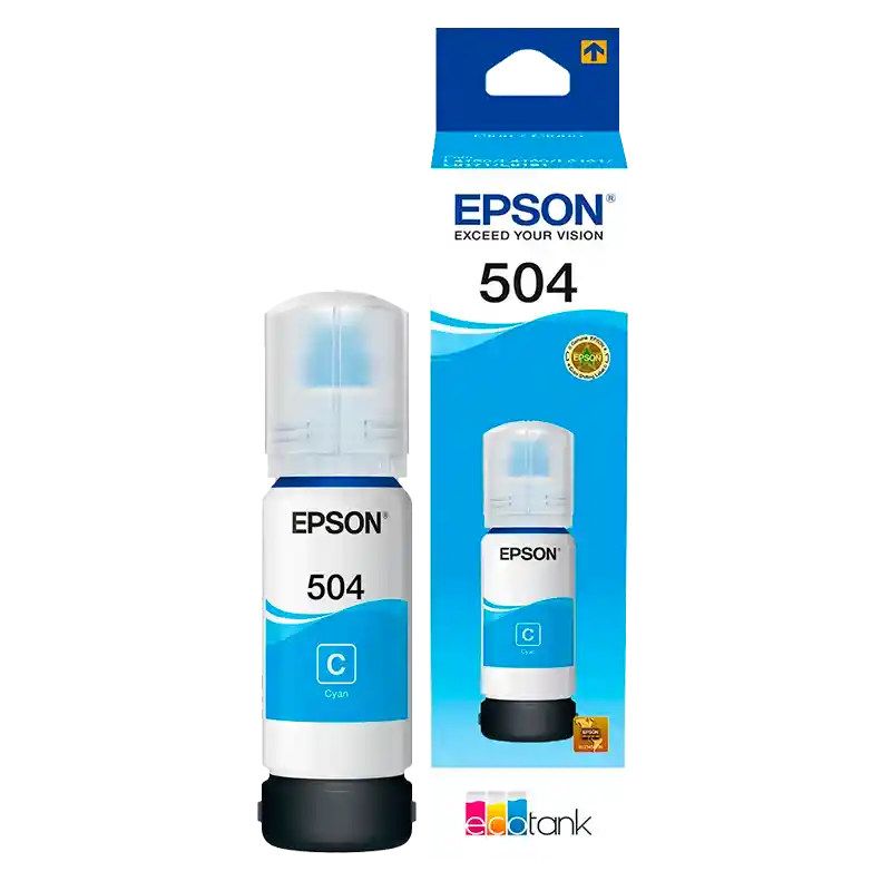 Epson Tinta 504 Cian Para Impresoras L4150 L4160 L6161 L6171