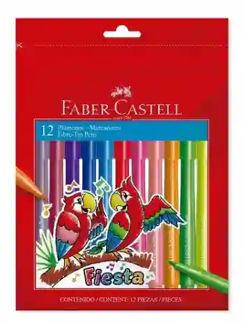 Faber Castell Plumones Fiesta X12