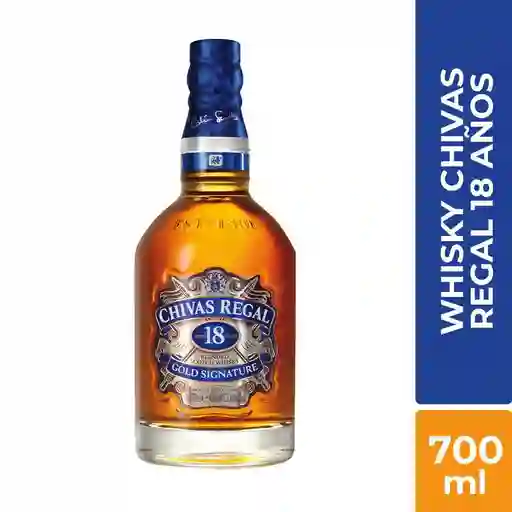 Chivas Botella 18 Años Sello Azul