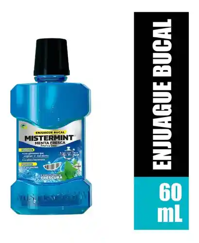 Mistermint Enjuague Bucal X24Und - 60Ml - Menta Fresca Y Yerbabuena