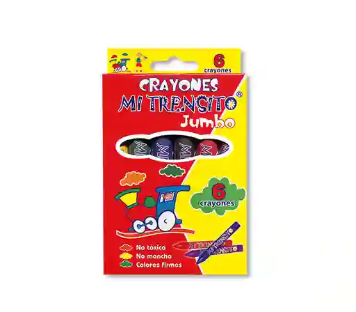 Crayon Mi Trensito Jumbo Cj X 6