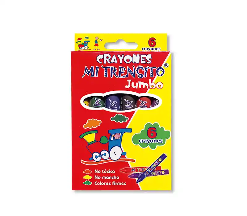 Crayon Mi Trensito Jumbo Cj X 6