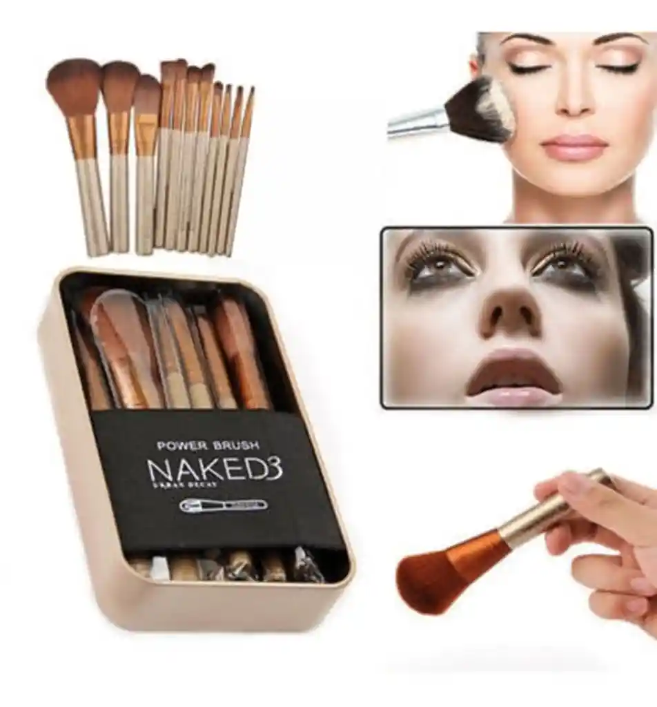 Naked Brochas Para Maquillaje 3