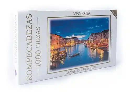 Rompecabezas Ciudades Del Mundo Venecia 1000 Piezas Caja De Juegos