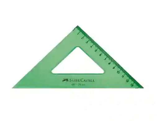 Faber Castell Regla Escuadra 45° /21 Cm