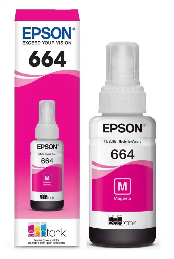 Epson Tinta 664 Magenta Para Impresoras L210 L355 L365 L475 L555