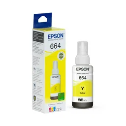 Epson Tinta 664 Amarillo Para Impresoras L210 L355 L365 L475 L 495 L555