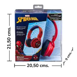 Audifonos Bluetooth De Lujo Spiderman Multicolor