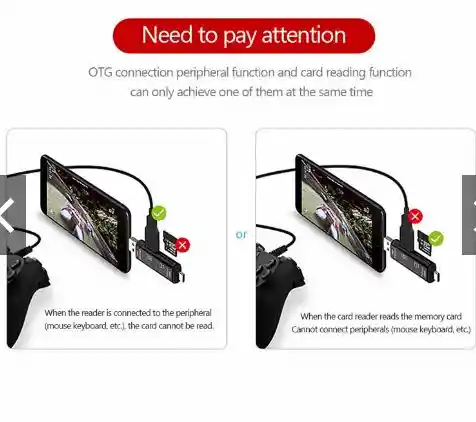 Adaptador Lector De Tarjetas Otg Tipo C Usb Micro Usb Sd Tf Memoria 5 En 1