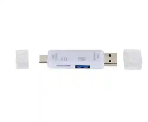Adaptador Lector De Tarjetas Otg Tipo C Usb Micro Usb Sd Tf Memoria 5 En 1