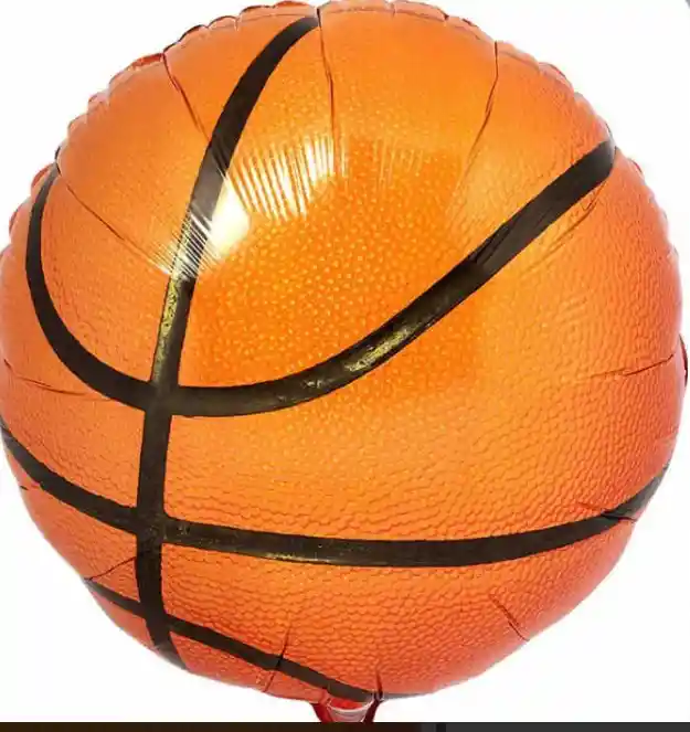 Globo Metalizado Balón De Basketball 18 Pulgadas