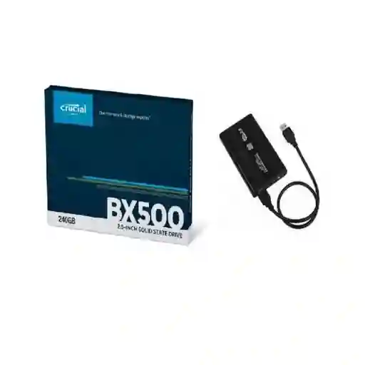 Crucial Disco Solido240Gb + Caja Disco 2.5 Usb3.0