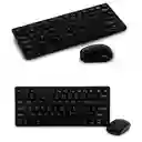 Combo Teclado Y Mouse Portable Inalámbrico Mini4000 Con Protector