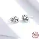 Aretes Topos Para Mujer Alas Fabricados En Plata 925