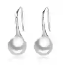 Aretes Elegantes Para Mujer Perla Fabricados En Plata 925